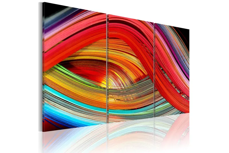 Tavla An abstract rainbow 90x60 - Artgeist sp. z o. o. — Artgeist sp. z o. o.