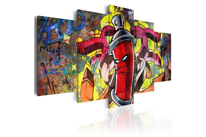 Tavla Angry Spray Can 100x50 - Artgeist sp. z o. o. — Artgeist sp. z o. o.