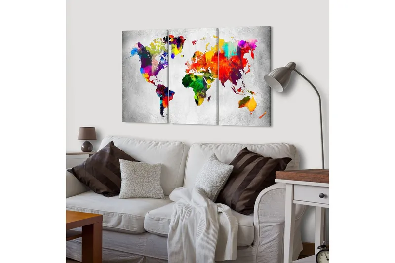 Tavla Artistic World Triptych 90x60 - Artgeist sp. z o. o. — Artgeist sp. z o. o.