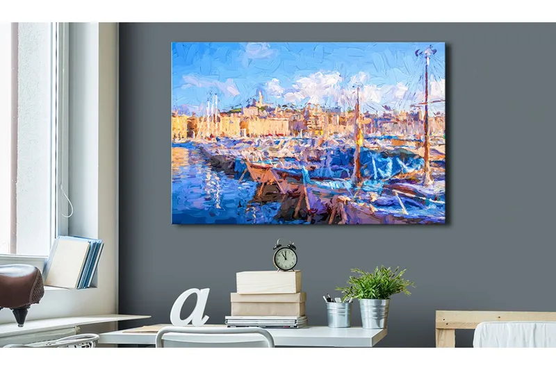 Tavla Blue Port 60x40 - Artgeist sp. z o. o. — Artgeist sp. z o. o.