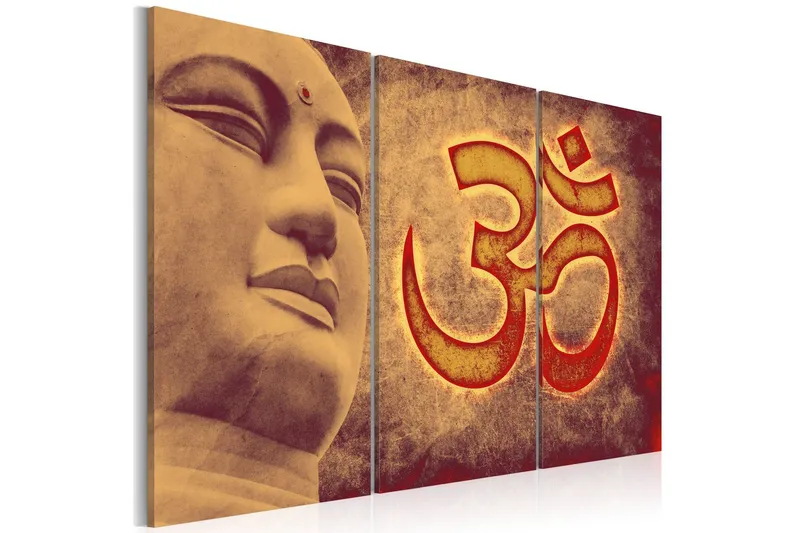 Tavla Buddha symbol 90x60 - Artgeist sp. z o. o. — Artgeist sp. z o. o.