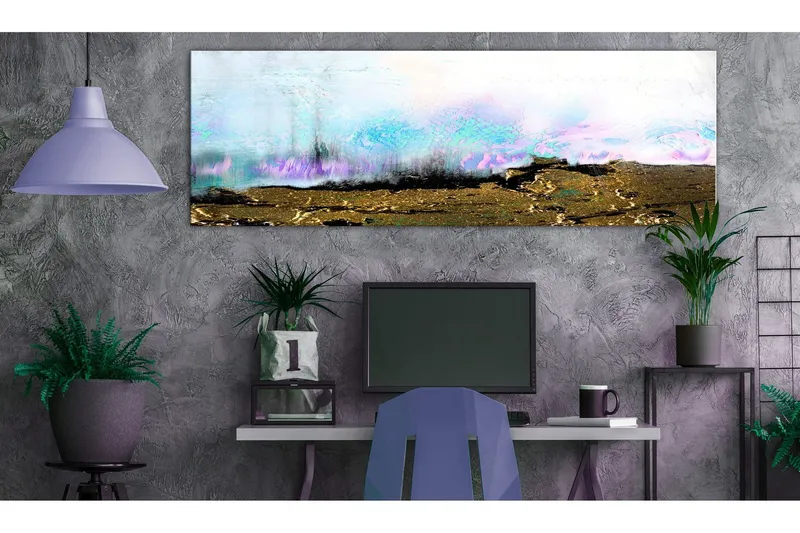 Tavla Burned Fields (1 Part) Narrow 135x45 - Artgeist sp. z o. o. — Artgeist sp. z o. o.