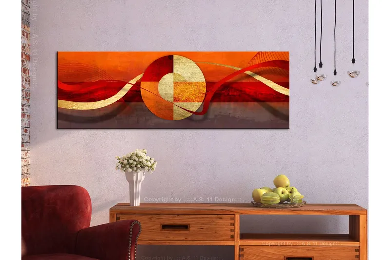 Tavla Circle of Life (1 Part) Narrow 120x40 - Artgeist sp. z o. o. — Artgeist sp. z o. o.