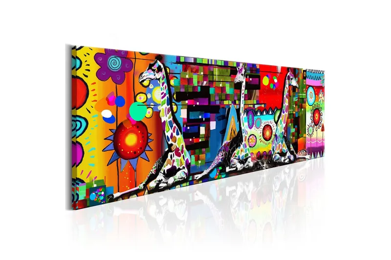 Tavla Colourful Savannah 135x45 - Artgeist sp. z o. o. — Artgeist sp. z o. o.