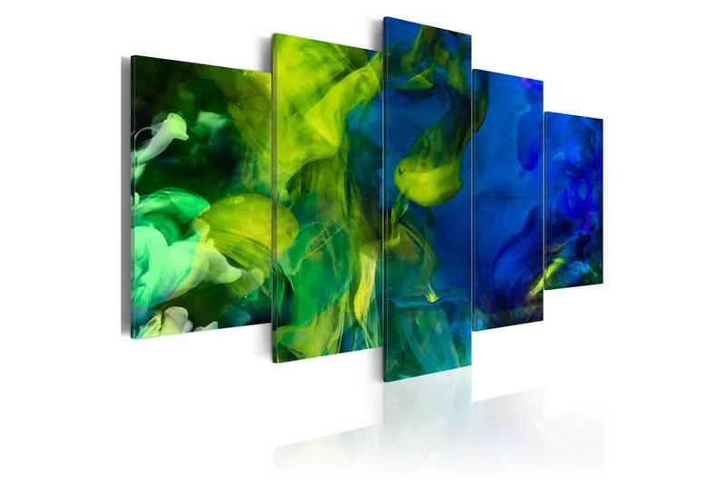 Tavla Dance Of Green Flames 100x50 - Artgeist sp. z o. o. — Artgeist sp. z o. o.