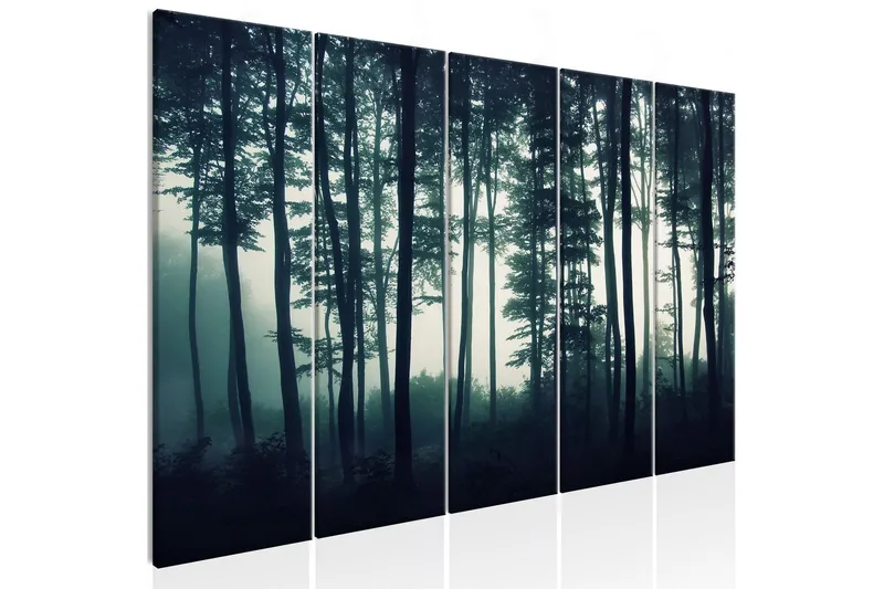 Tavla Dark Forest 5 Parts Narrow 200x80 - Artgeist sp. z o. o. — Artgeist sp. z o. o.