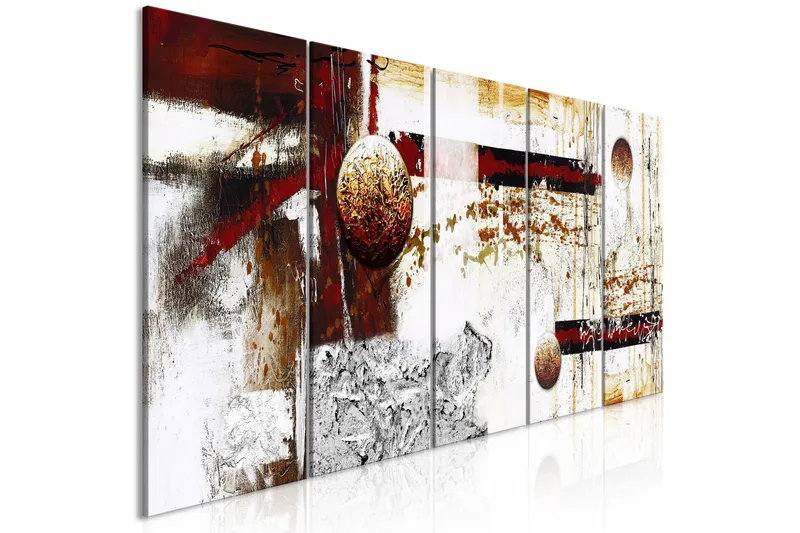 Tavla Dynamics In Space 5 Parts Narrow 225x90 - Artgeist sp. z o. o. — Artgeist sp. z o. o.