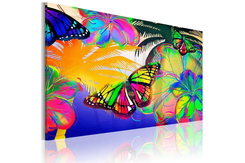 Tavla Exotic Butterflies 60x40 - Artgeist sp. z o. o. — Artgeist sp. z o. o.