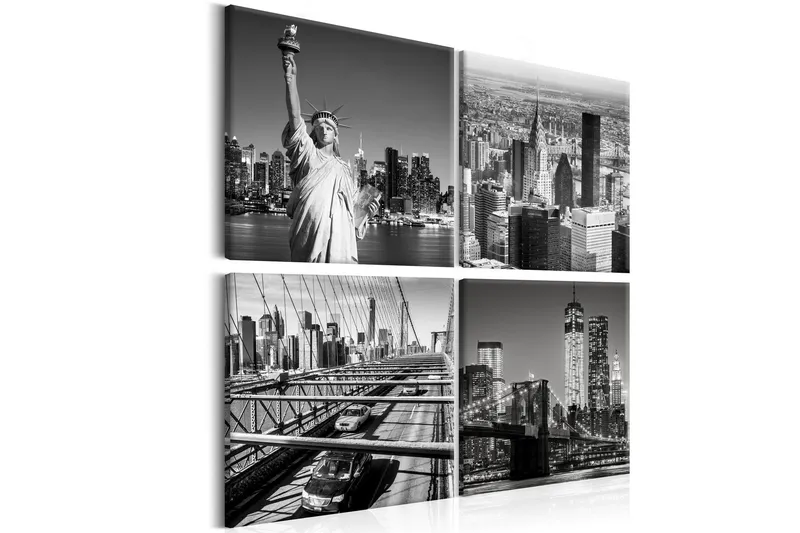 Tavla Faces Of New York 40x40 - Artgeist sp. z o. o. — Artgeist sp. z o. o.