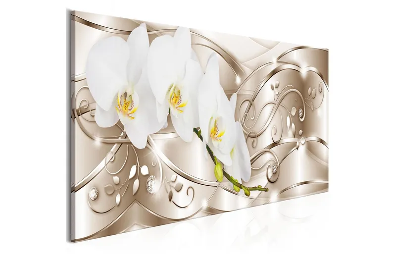 Tavla Flowering 1 Part Narrow Beige 120x40 - Artgeist sp. z o. o. — Artgeist sp. z o. o.