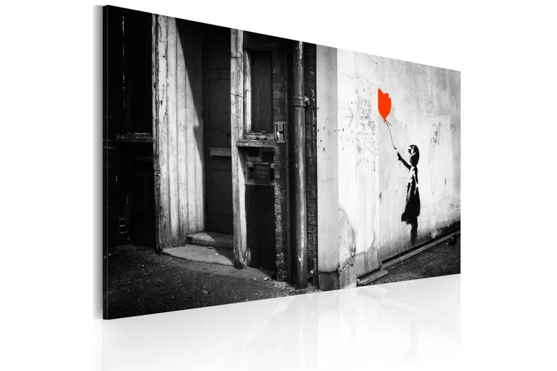 Tavla Girl With Balloon Banksy 60x40 - Artgeist sp. z o. o. — Artgeist sp. z o. o.