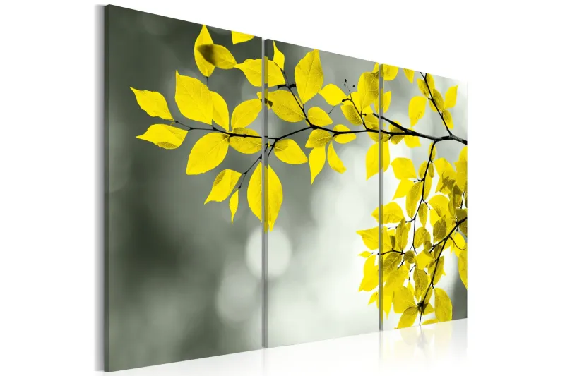 Tavla Gold Sprig 60x40 - Artgeist sp. z o. o. — Artgeist sp. z o. o.