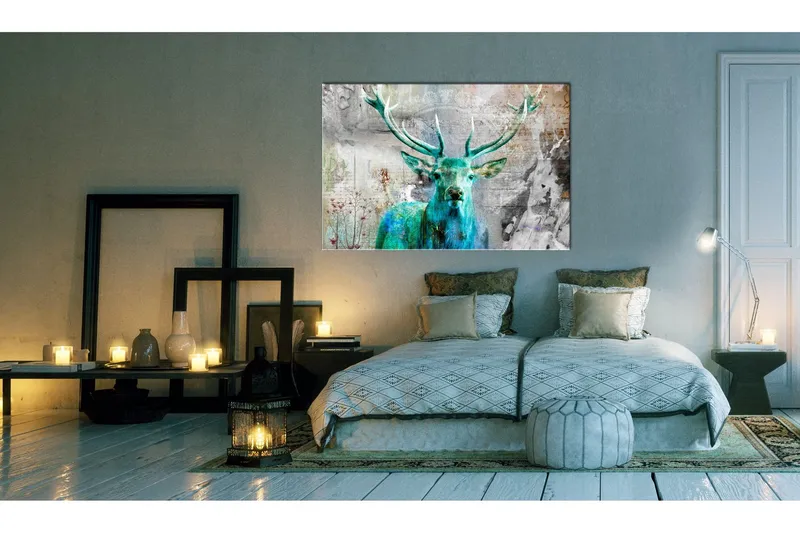 Tavla Green Deer 90x60 - Artgeist sp. z o. o. — Artgeist sp. z o. o.