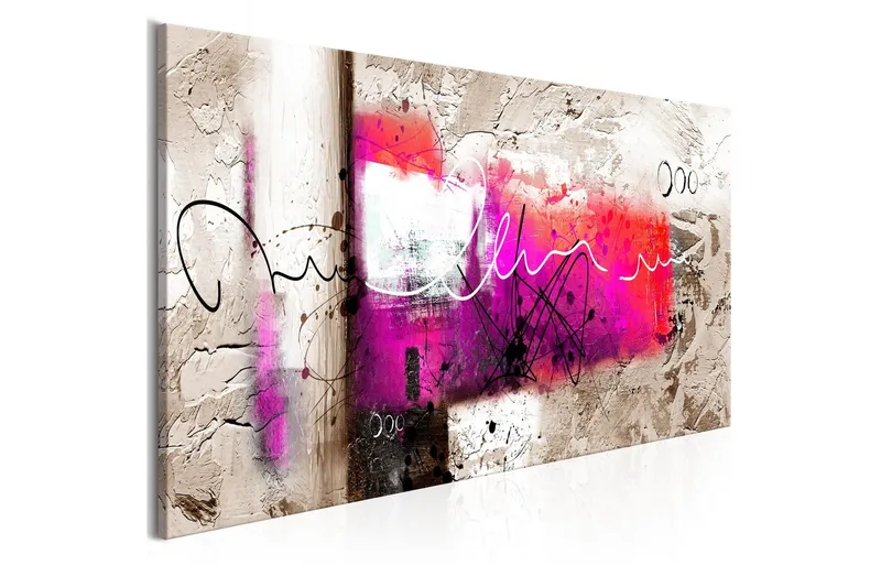 Tavla Hammer 1 Part Pink Narrow 135x45 - Artgeist sp. z o. o. — Artgeist sp. z o. o.