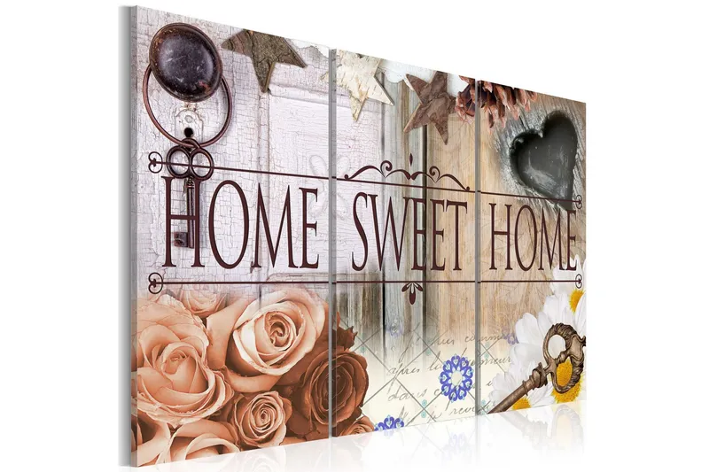 Tavla Home In Vintage Style 120x80 - Artgeist sp. z o. o. — Artgeist sp. z o. o.