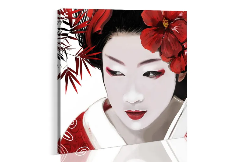 Tavla Japanese Geisha 40x40 - Artgeist sp. z o. o. — Artgeist sp. z o. o.