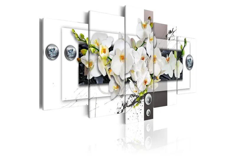 Tavla Mechanical Orchid 100x50 - Artgeist sp. z o. o. — Artgeist sp. z o. o.
