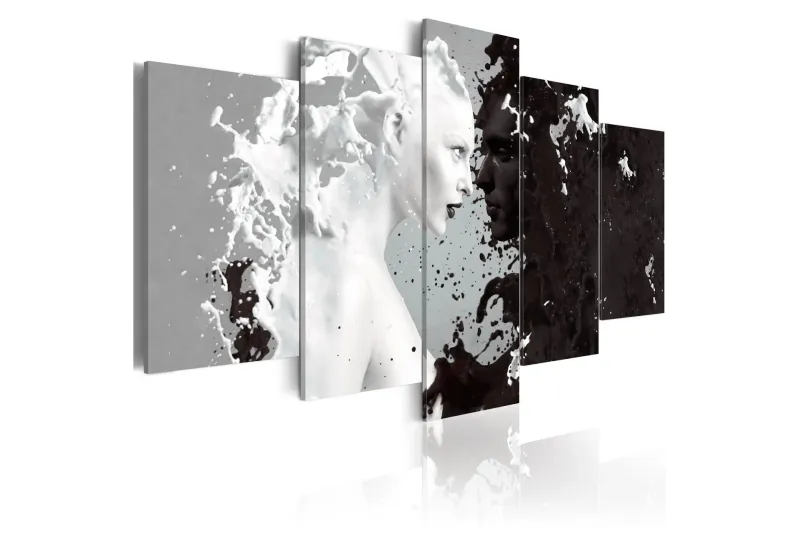 Tavla Milk & Choco 5 Pieces 100x50 - Artgeist sp. z o. o. — Artgeist sp. z o. o.
