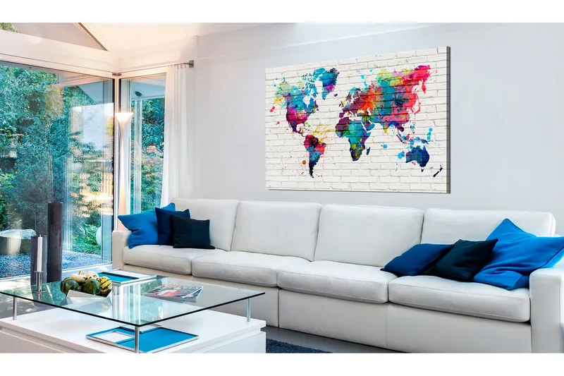 Tavla Modern Style: Walls of the World 90x60 - Artgeist sp. z o. o. — Artgeist sp. z o. o.