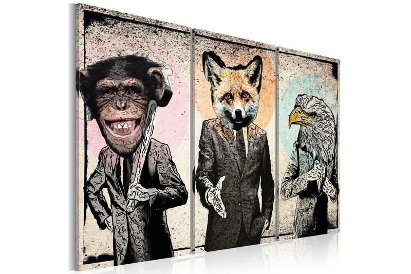 Tavla Monkey Business 120x80 - Artgeist sp. z o. o. — Artgeist sp. z o. o.
