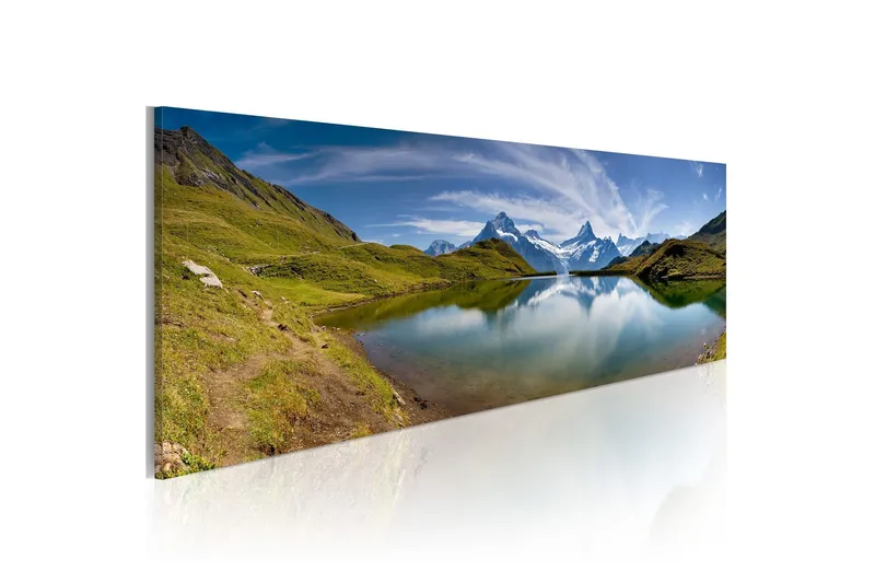 Tavla Mountain Lake 120x40 - Artgeist sp. z o. o. — Artgeist sp. z o. o.