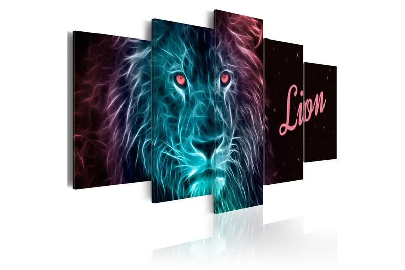 Tavla Neon King 200x100 - Artgeist sp. z o. o. — Artgeist sp. z o. o.