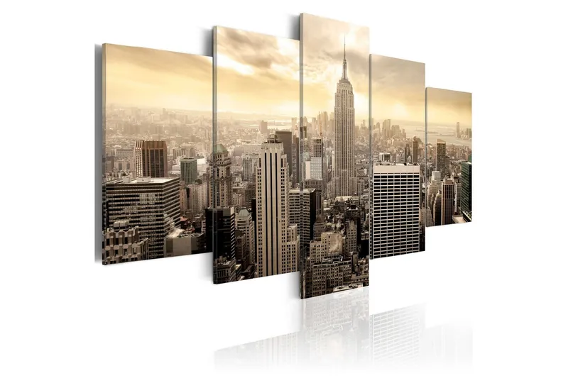 Tavla New York And Sunrise 200x100 - Artgeist sp. z o. o. — Artgeist sp. z o. o.