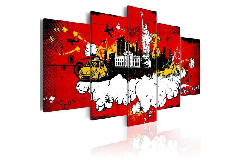 Tavla New York Comic 100x50 - Artgeist sp. z o. o. — Artgeist sp. z o. o.