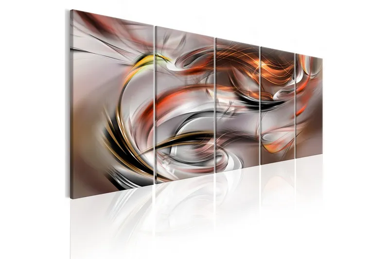 Tavla Orange Chaos 225x90 - Artgeist sp. z o. o. — Artgeist sp. z o. o.