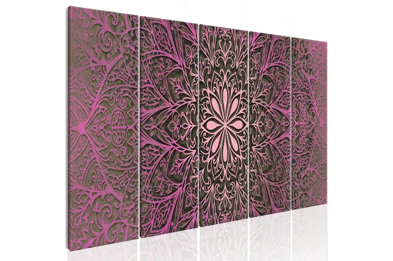 Tavla Pink Mandala 200x80 - Artgeist sp. z o. o. — Artgeist sp. z o. o.