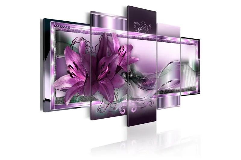 Tavla Purple Lilies 100x50 - Artgeist sp. z o. o. — Artgeist sp. z o. o.