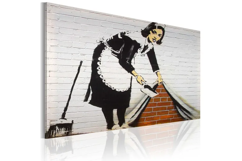Tavla Rengöring Lady Banksy 60x40 - Artgeist sp. z o. o. — Artgeist sp. z o. o.