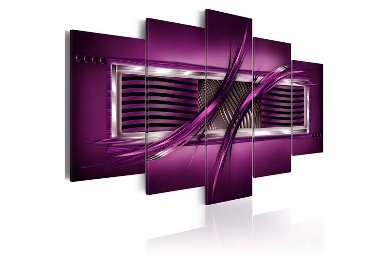 Tavla Rhythm Of Purple 100x50 - Artgeist sp. z o. o. — Artgeist sp. z o. o.