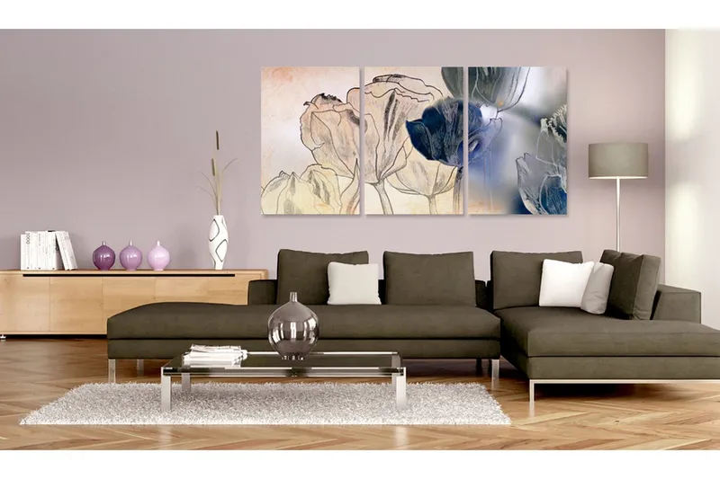 Tavla Sketch of Tulips 120x60 - Artgeist sp. z o. o. — Artgeist sp. z o. o.