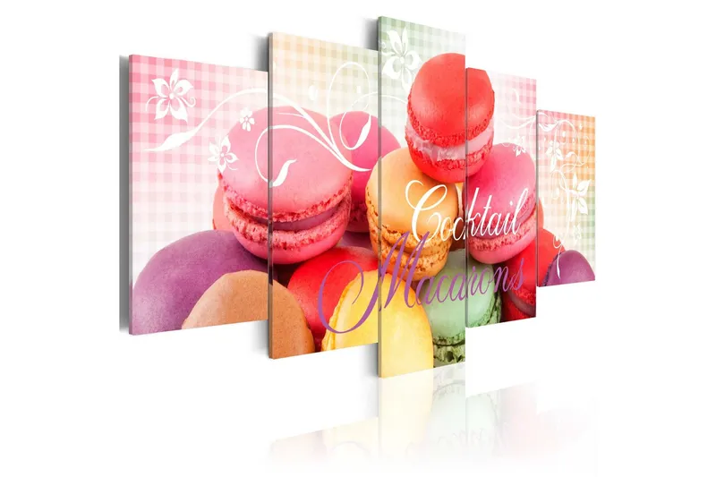 Tavla Sweet Macarons 200x100 - Artgeist sp. z o. o. — Artgeist sp. z o. o.