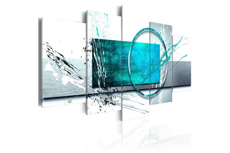 Tavla Turquoise Expression 100x50 - Artgeist sp. z o. o. — Artgeist sp. z o. o.