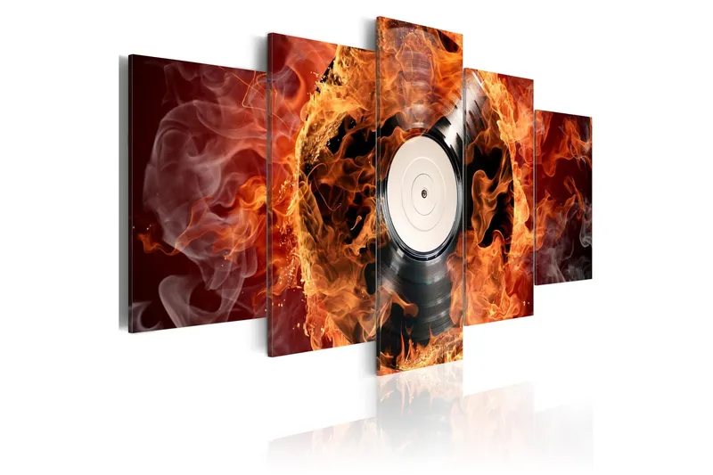 Tavla Vinyl On Fire 200x100 - Artgeist sp. z o. o. — Artgeist sp. z o. o.