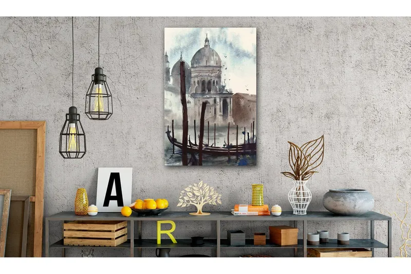 Tavla Watercolour Venice 60x90 - Artgeist sp. z o. o. — Artgeist sp. z o. o.