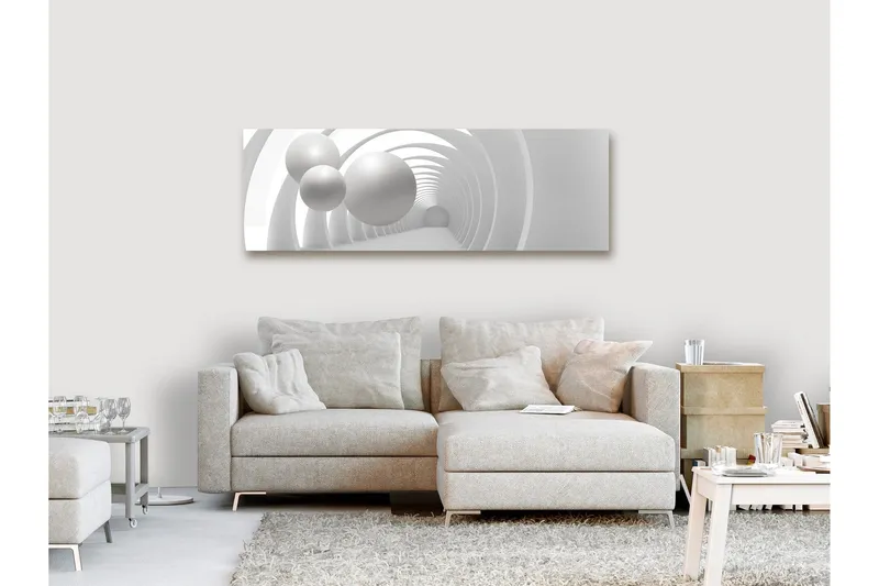 Tavla White Tunnel (1 Part) Narrow 120x40 - Artgeist sp. z o. o. — Artgeist sp. z o. o.