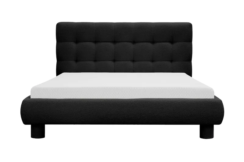Teddy Komplett Sängpaket Sängram med Madrass 140x200 cm - Svart — Andrarum