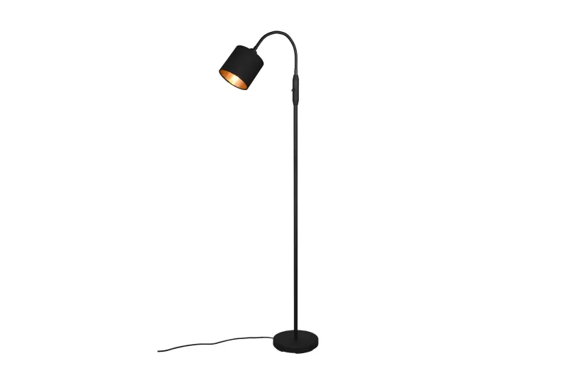 Tommy Golvlampa 1L E14 mattsvart/ guld - Matt svart/Guld — Trio Lighting