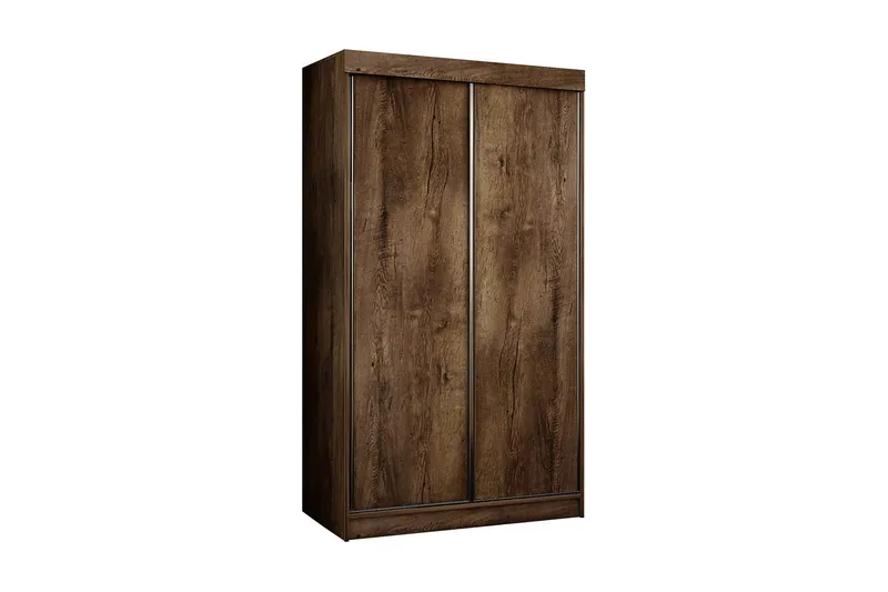 Top Garderob 100x62x200 cm - Brun/Mörk Ask (Art.nr 1443973) — Brun/Mörk Ask