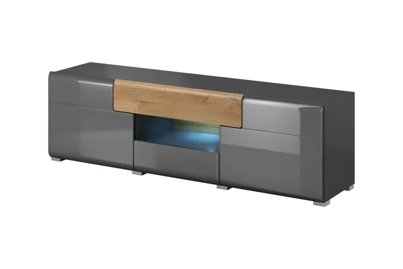 Toreno Tv-bänk 159 cm - Antracit/Natur — Antracit/Natur