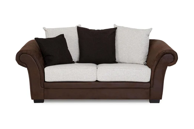 Toronto 2-sits Soffa - Brun/Beige — Manor House
