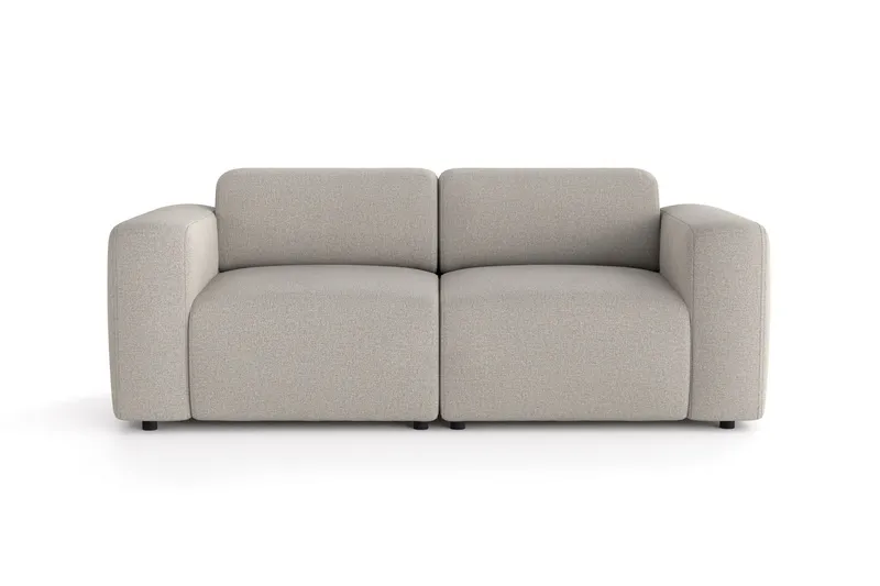 Torvasen 2-sits Soffa i Tyg - Ljusgrå — Ljusgrå