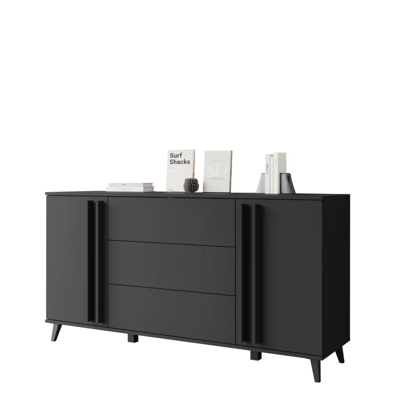 Torvos Byrå 150 cm - Svart — Svart