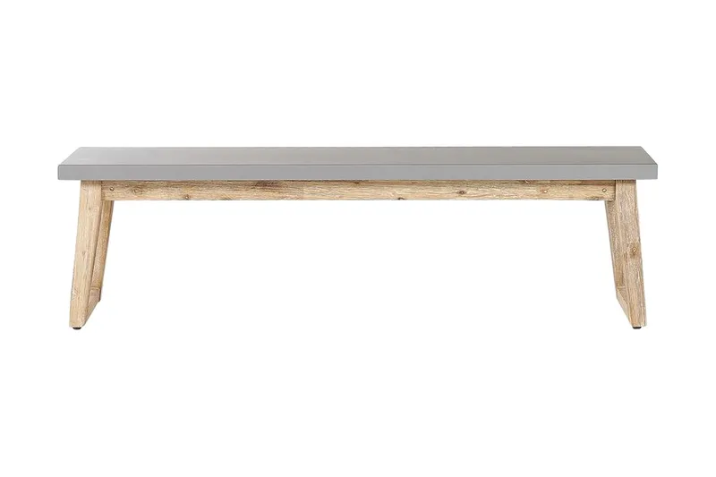 Trädgårdsbänk 160 cm grå ORIA - Grå — Grå