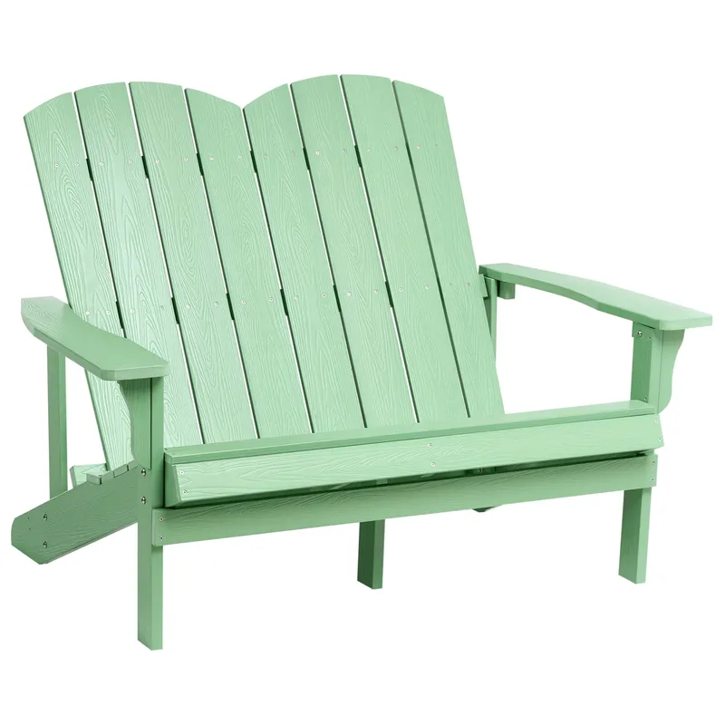 Trädgårdsbänk Adirondack 125 cm - Grön — Grön