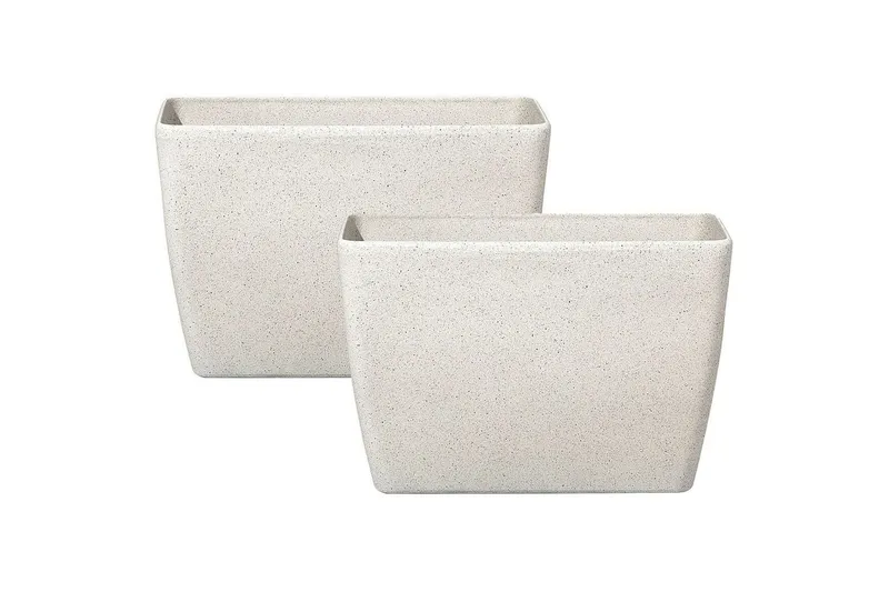 Trädgårdskruka Baris set om 2 Beige, 60x27x41 cm - Beige, 60x27x41 cm — Beige, 60x27x41 cm