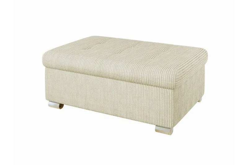 Trefor Fotpall 70 cm - Cream — Cream